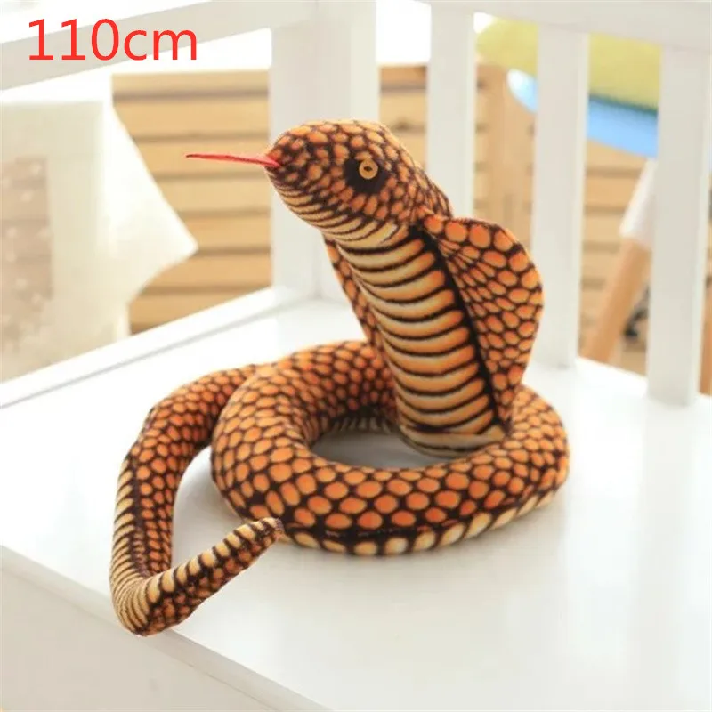 Имитация кобры и змеи питона плюшевые игрушки куклы мягкие животные мягкая
