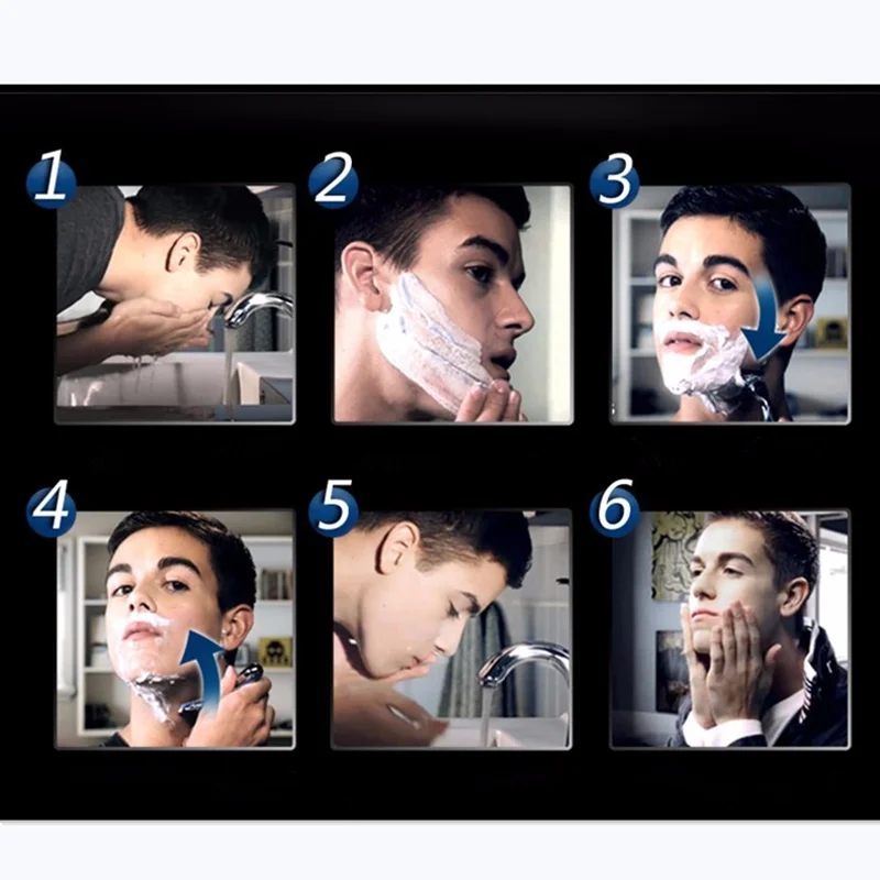 Лезвия бритвы 8 шт./упак. бритвенные лезвия 3 для бритья razor blades мужчин|Бритва| |