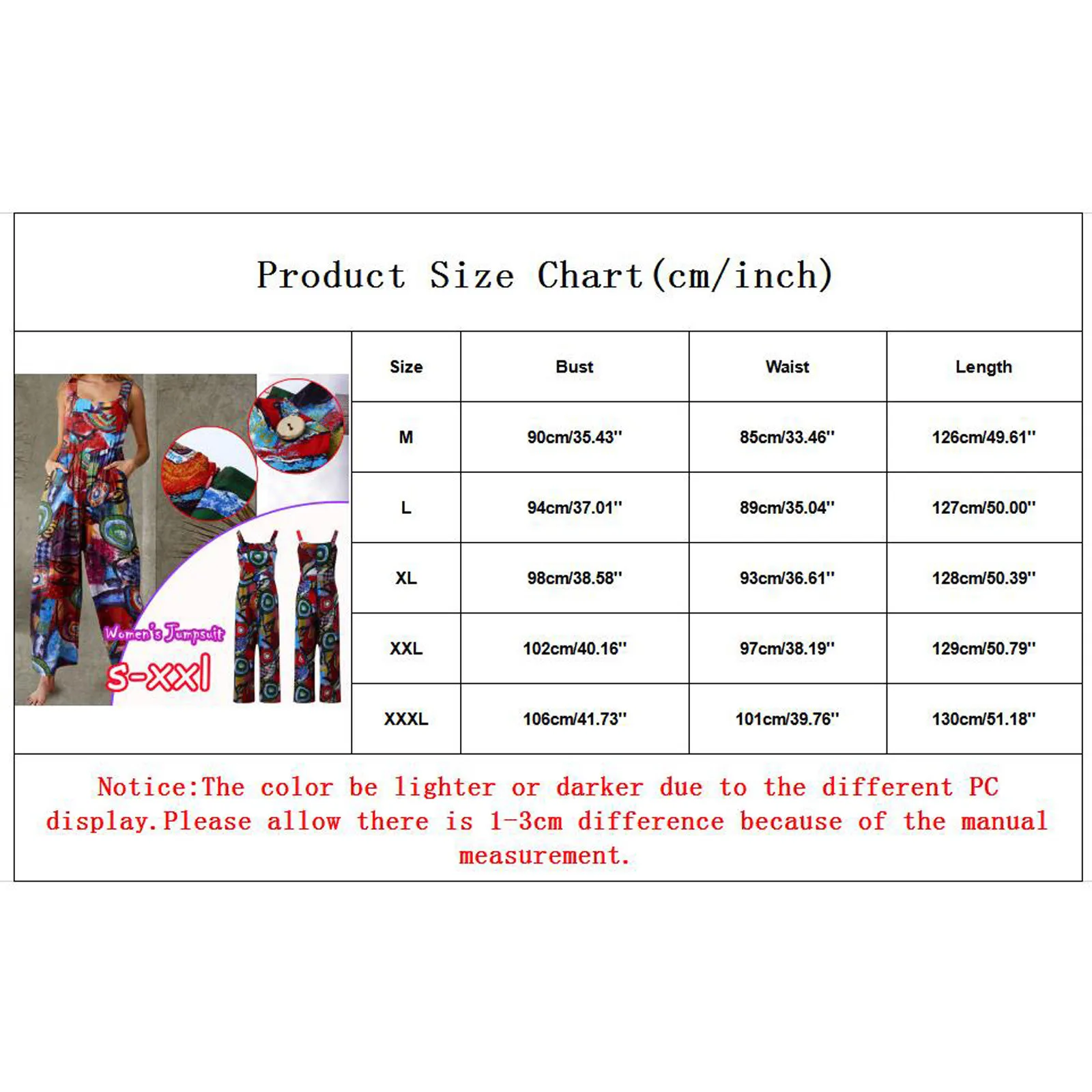 

Women Jumpsuits Rompers Summer Casual Boho Print Pocket Overalls Jumpsuit Sleeveless Wide Leg Pants Loose Jumpsuit #T3G