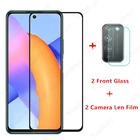 2 шт. Стекло для Honor X10 закаленное стекло для Huawei Honor X10 Max 5G 9C 9S 9A 9X Premium 9 Lite 30 30s 20 Защитная пленка для экрана