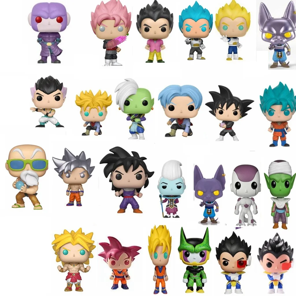 Экшн-фигурки FUNKO pop из аниме Дракон балз SUPER SAIYAN 3 GOKU VEGITO BROLY MAJIN VEGETA виниловые