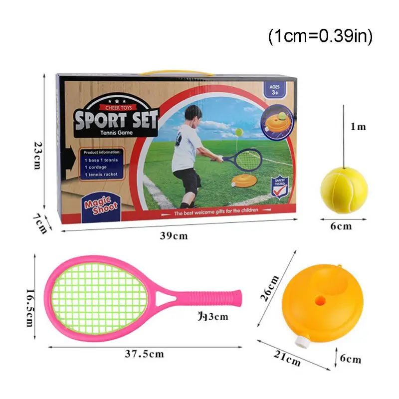 

Tennis Ball Base Training Set with Rope Beginners Single Exercise Rebound Ball Device for Kids