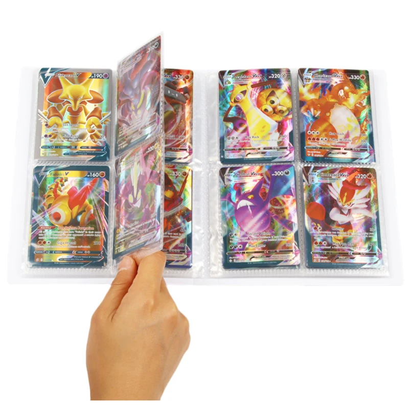 240PCS 3D Pokemon Cards Album Anime Book Cartoon TAKARA TOMY Game Card VMAX GX EX Holder Collection Folder Toy Christmas Gift | Игрушки и