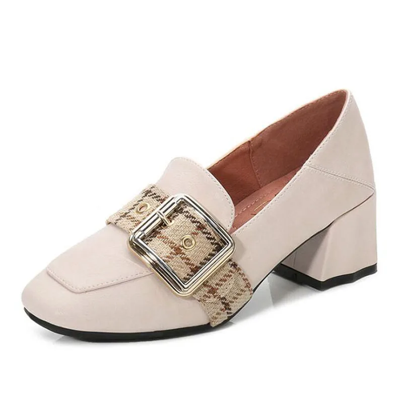 

Fashion Women Shoes Mary Jane Ladies round toe High Heels White Wedding Shoes Thick Heel Pumps Lady Shoes Black Pink Plus size