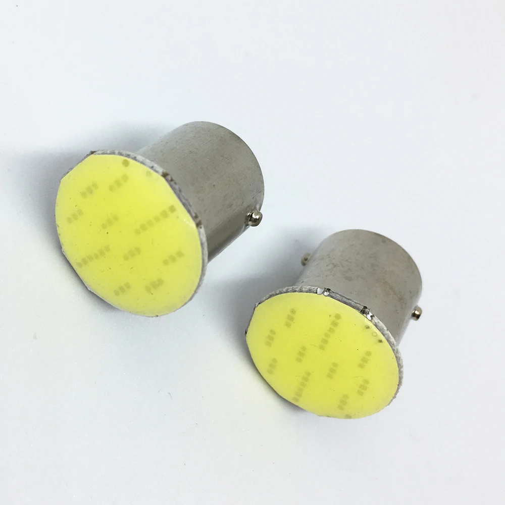 

200pcs P21W Led 1156 COB BA15S Car Light for car Bulbs Lights Car brake light Parking Lamps Reverse Turn Signal lamp DC12V