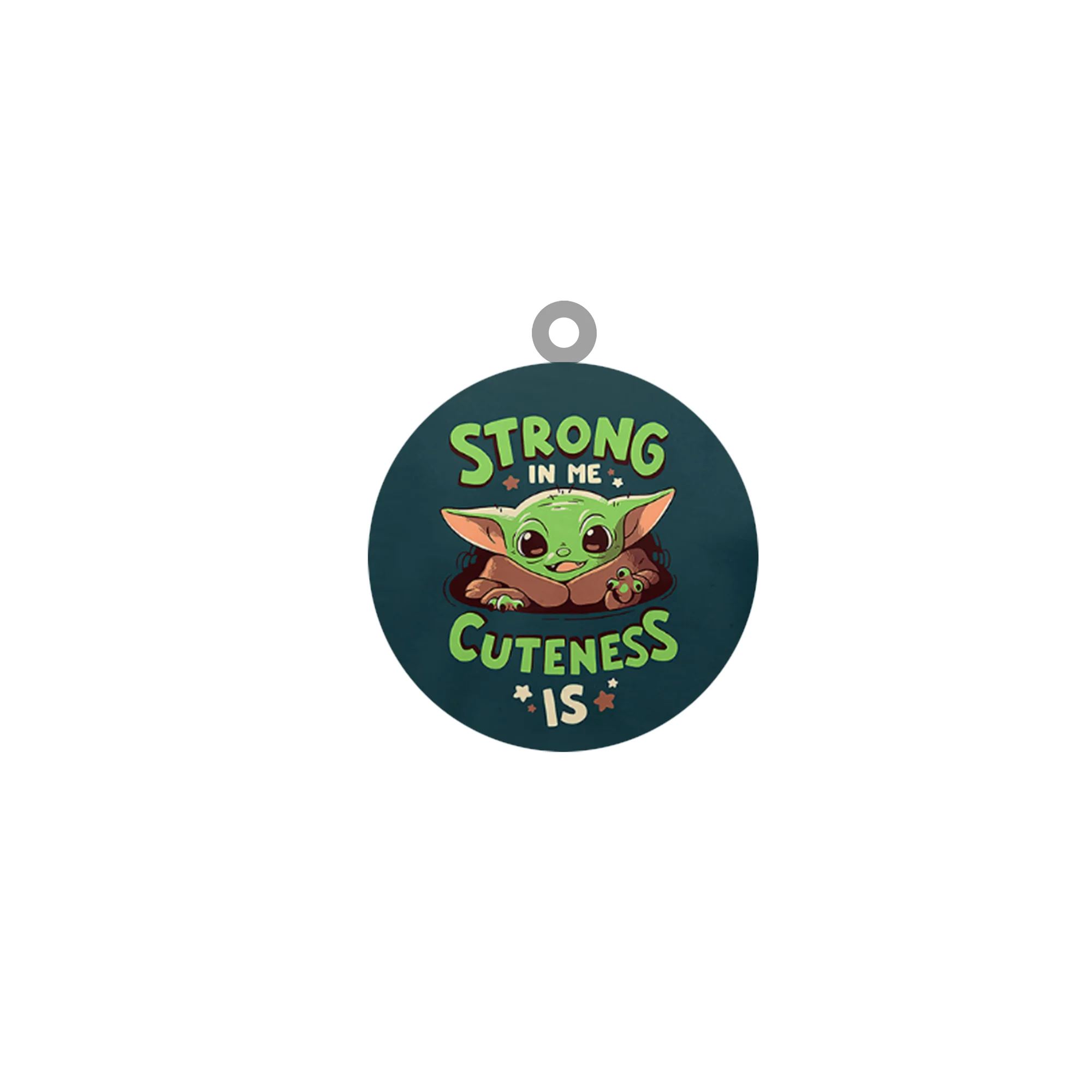 

Disney Star Wars Strong Cuteness Baby Yoda Acrylic Round Pendant Resin Jewelry Makings Charms Anime Making Jewelry Fashion FYD29