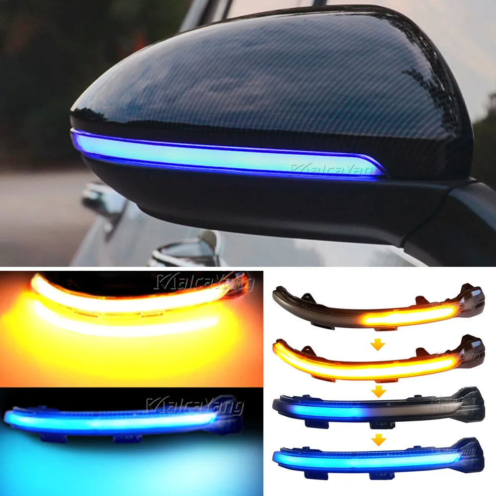 Вода мигать динамичные плавные боковое зеркало светодиодный указатель поворота