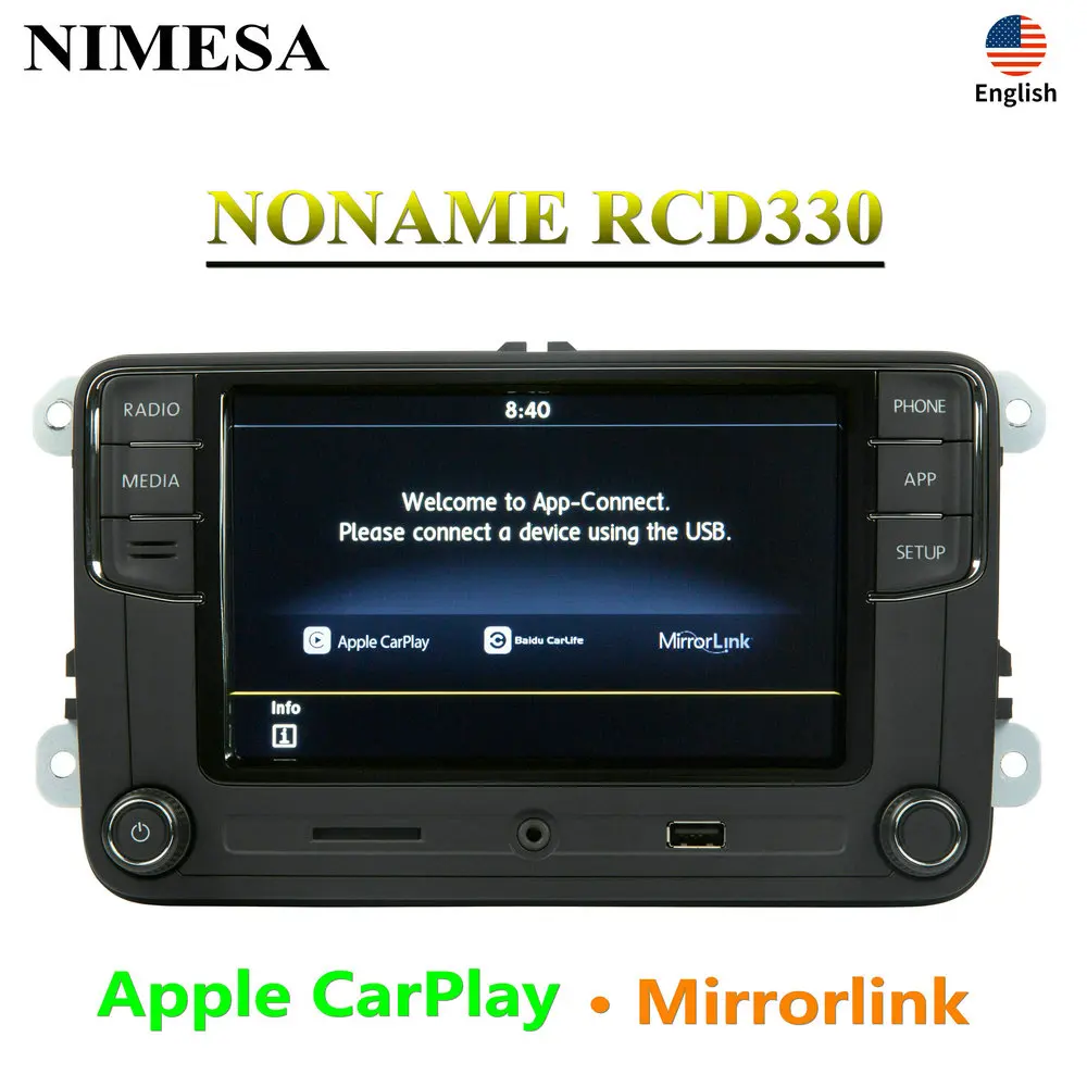 

Радиоприемник NONAME RCD330 Carplay MirrorLink 6RD 035 187B для VW Golf 5 6 Jetta MK5 MK6 CC Tiguan Passat B6 B7 Polo Touran T5