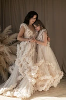 mommy and me tulle dresses extra puffy tulle dressing gown for mother and daughter photography tulle maternity robes