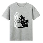 Новая летняя брендовая футболка для мотоцикла, крутая модная мужская одежда, уличная трендовая футболка с локомотивным рисунком