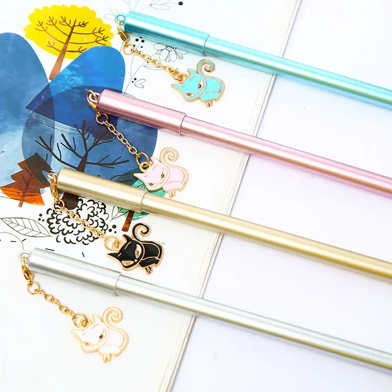 12 шт./компл. Новинка подвесной светильник с рисунком лисы гелевые ручки животных