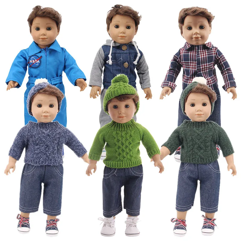 Свитер Logan Doll пальто одежда в западном стиле для 18 дюймовых американских и 43 см