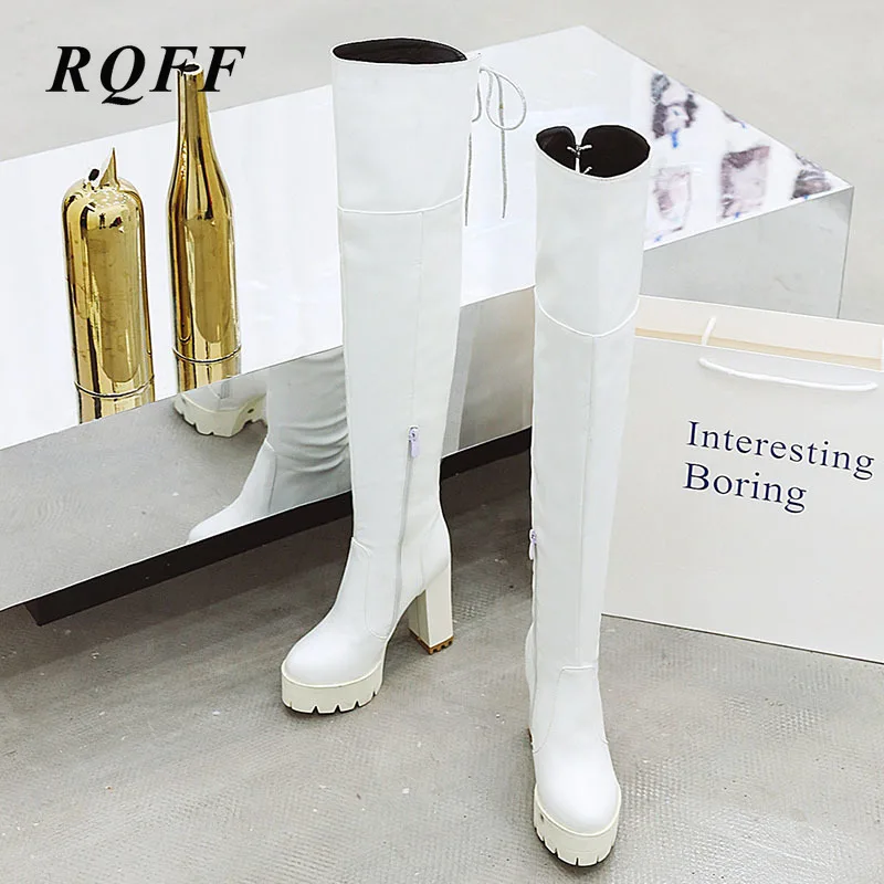 2019-2020 г. Осенне-зимние сапоги выше колена Женская пикантная обувь на очень