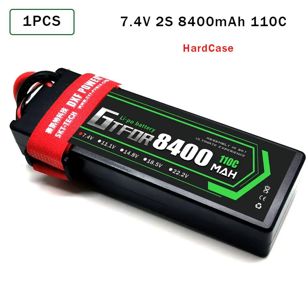 GTFDR RC LiPo Battery 2S 8400mAh 110C 7 4 V Dean/T XT60 XT90 для Car Truck Tank Losi Slash Truggy|Детали и аксессуары| |