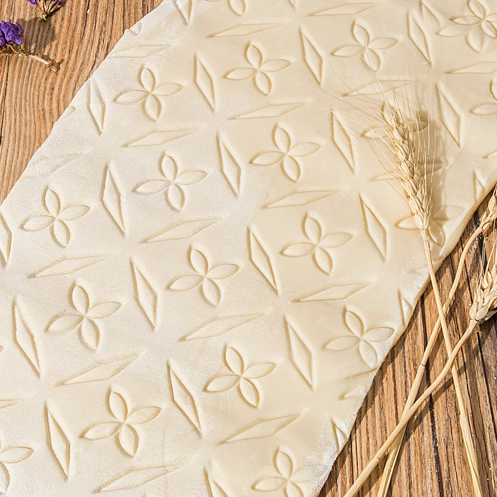 Пастическая антипригарная скалка для помадки DIY кухонные инструменты для выпечки тиснение торта тесто ролик украшения трафарет для выпечки ремесла