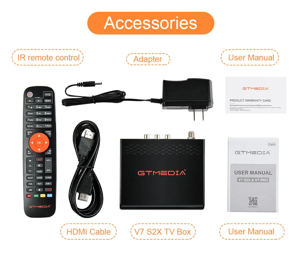 Новинка GTM V7S2X DVB S/S2/S V7S поддержка следующего поколения