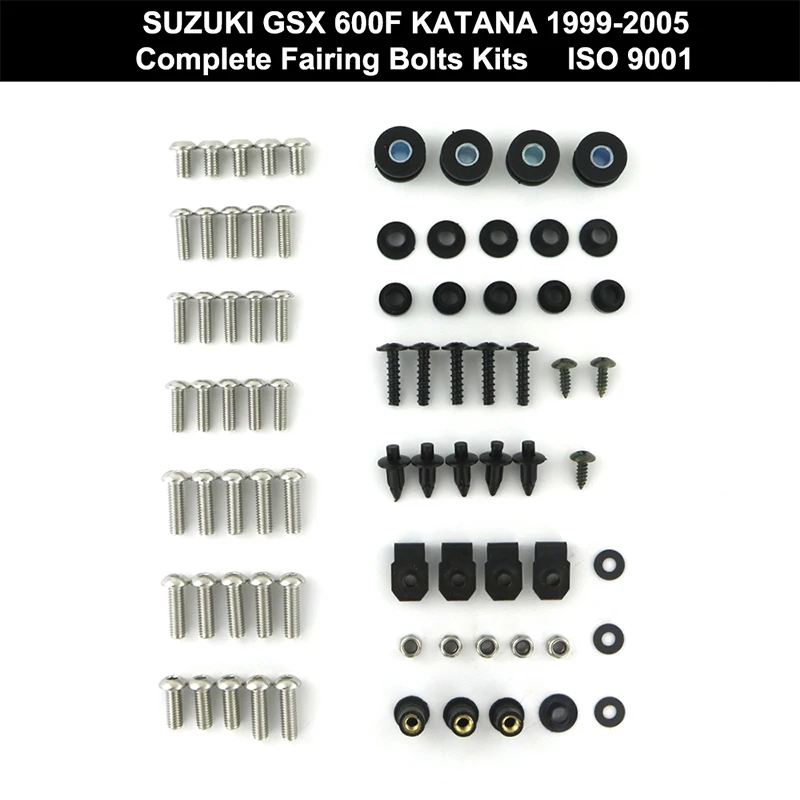 Подходит для Suzuki GSX 600F Катана 1999-2005 мотоцикл Полный Обтекатель Болты Комплект