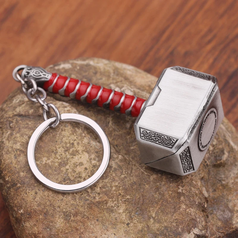 Металлический брелок Thor Hammer для ключей мужчин и женщин | Украшения аксессуары