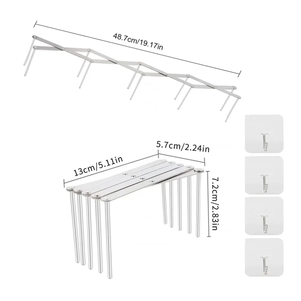 

2pc Kitchen Organizer Pot Lid Rack Extended Stainless Steel Spoon Plate Holder Shelf Cooking Dish Tray Stand Accessories Storage