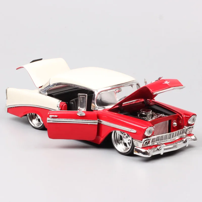 Детские 1:24 винтажные Jada старое 1956 chevrolet bel air hardtop chevy wagon металлические Литые и игрушечные машинки Миниатюрные модели автомобилей