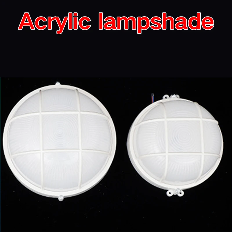 

Industrial Ceiling Light ABS Mesh Waterproof and Fog-Proof Bathroom Oval Moisture-Proof Lamp Round Safe Lighting for Home