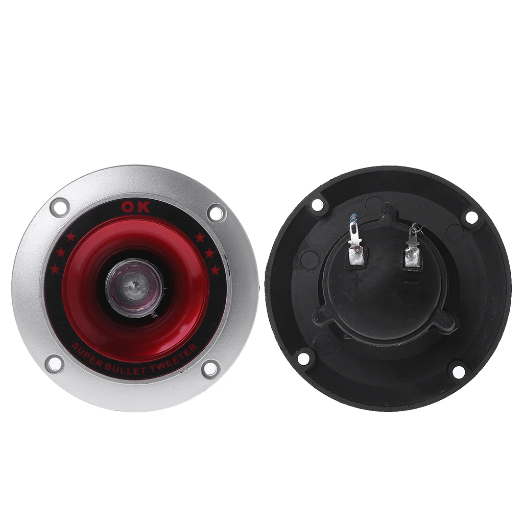

2PCS Audio Speaker Tweeter 4" Piezoelectric Loudspeaker Treble Head Driver Home Stage