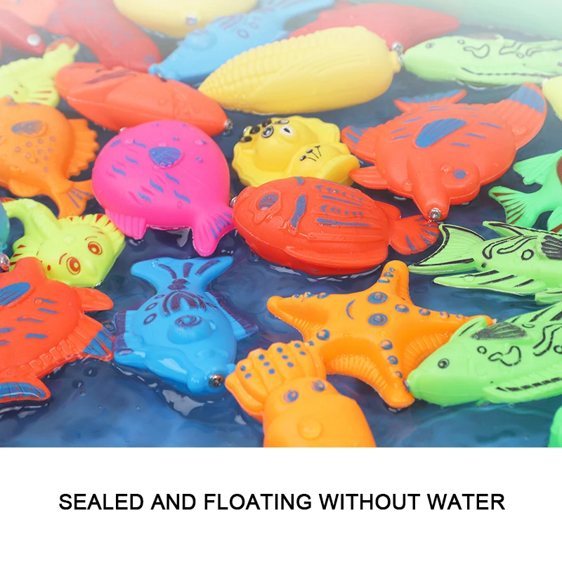 

13pcs/set Children's Magnetic Fishing Toy Parent-child interactive Toys Game Water Toys Kids Fish Baby Bath Toys Outdoor Toy