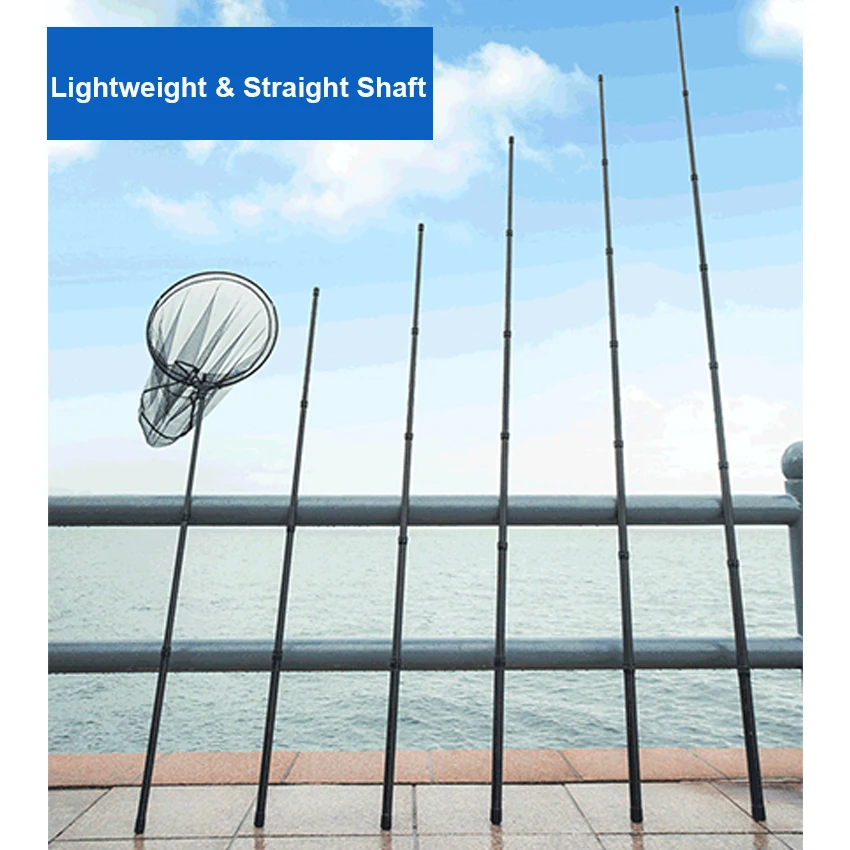 Карбоновая рыболовная сеть складная телескопическая 1 8-3 45 м | Спорт и развлечения