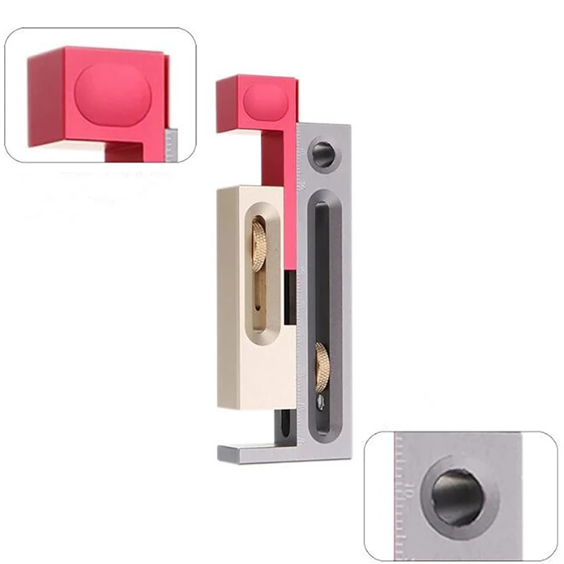 

Hot Saw Slot Regulator with Box Push Table Saw Slot Adjuster Movable Measuring Block Length Compensation Woodworking Tools