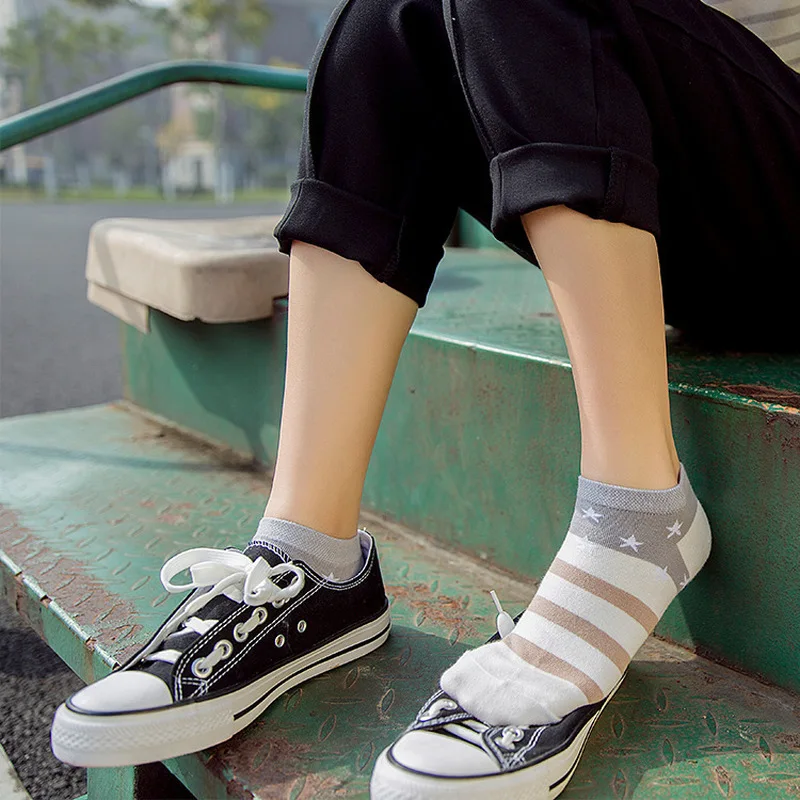 5 пар/женские носки весенние и летние женские лодочные хлопковые с закрытым