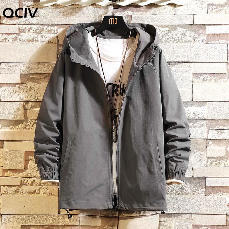 Для мужчин s куртка Демисезонный Новая повседневная Slim Fit Куртка с капюшоном