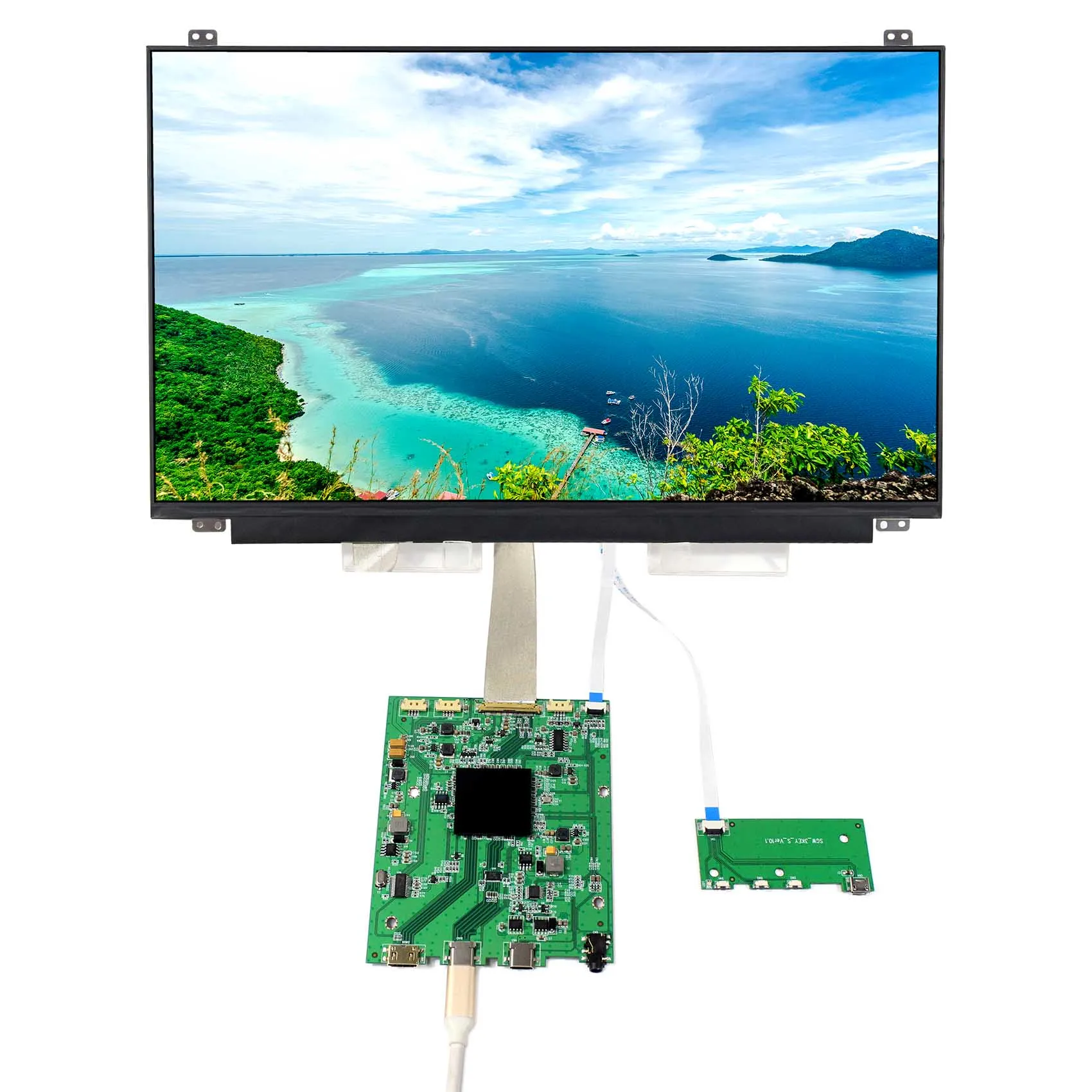 NV156QUM N44 15 6 дюймов 3840X2160 ips lcd 4K экран (поддержка 4k 60 hz) с мини HDMI type C
