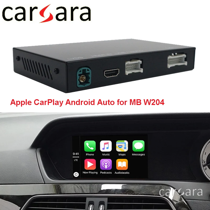 Беспроводной модуль CarPlay W204 для радиопереоборудования черный ящик C класса 2011 2012