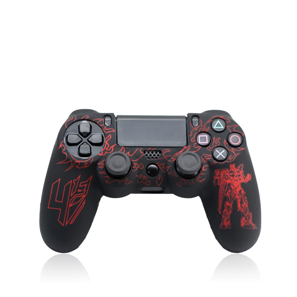 Белый Силиконовая обложка Защитный чехол для PS4/sony Игровые приставки 4 контроллер - Цвет: Белый