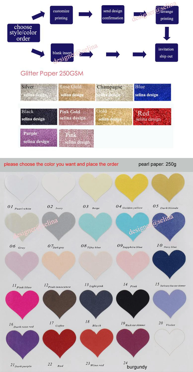 Сердечно приглашает розовое золото блестящий лазерный вырез рукав с