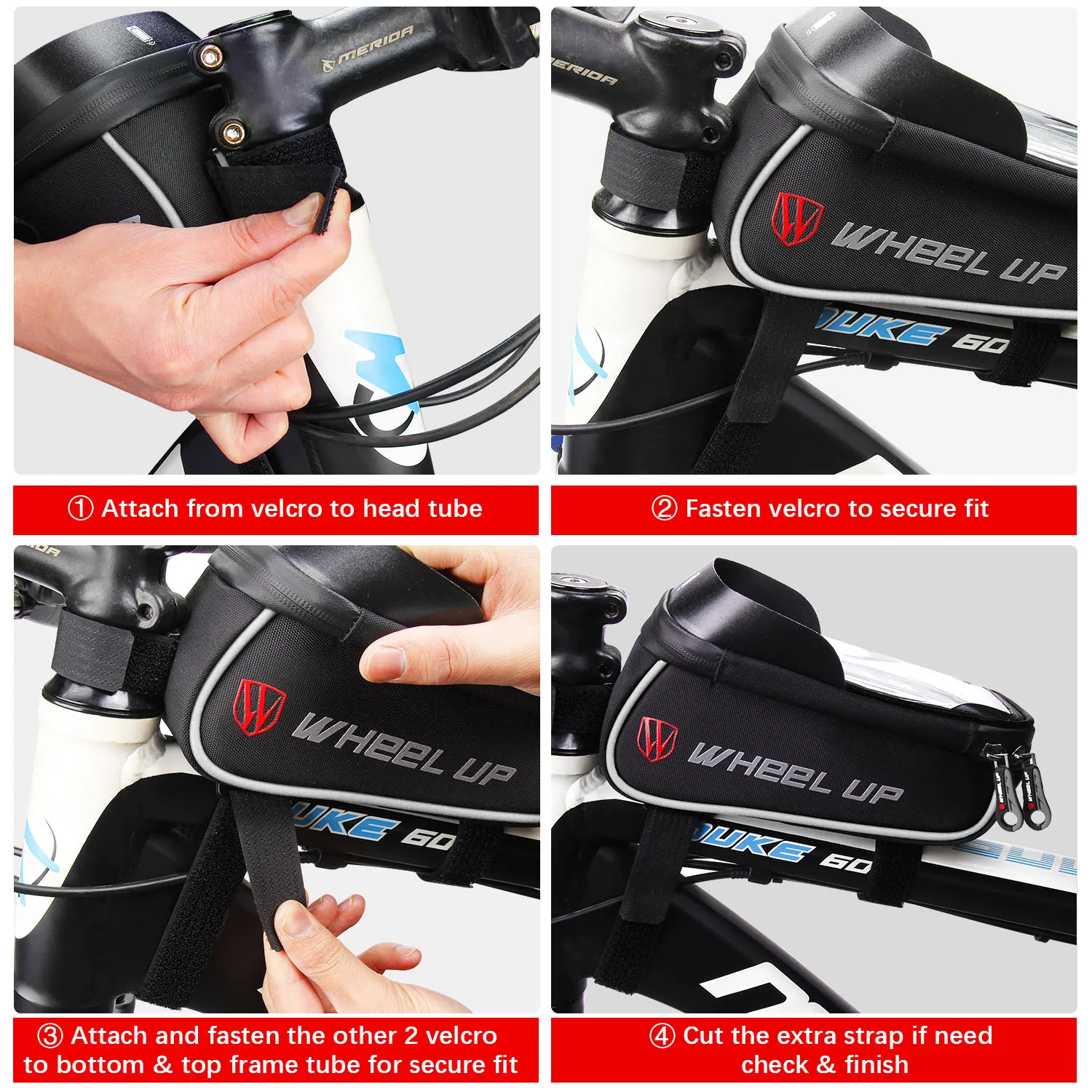 

Bicycle Phone Case For iPhone 7 8 SE 2020 Universal 6.0'' Touch Screen Waterproof Phone Bag For Samsung Xiaomi Redmi Bike Mount