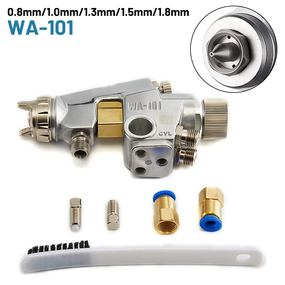 

WA-101 Pneumatic Automatic Spray Paint Tool Sprayer 0.8/1.0/1.3/1.5/1.8mm Nozzle For Professional Assembly Line HVLP Spray Tool