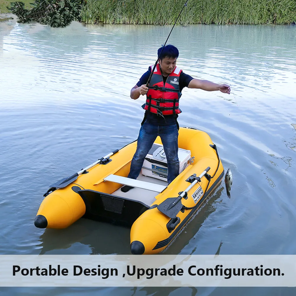 

2021 Solarmarine 2 Person 0.9mm PVC Fishing Boat 2.3m Assault Kayak Canoe Yacht With Air Deck For Outdoor Water Sports