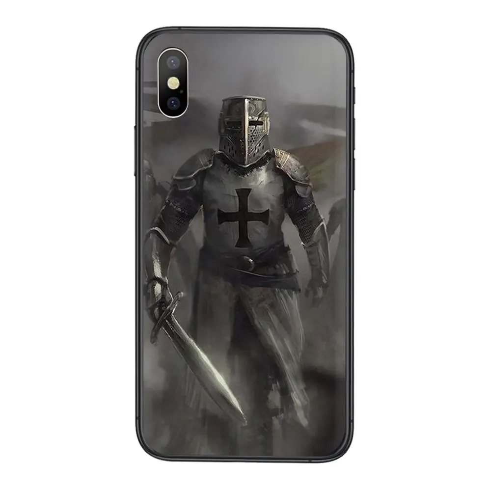 Вдохновляющий рыцарь Templar для Redmi K40 9C Nfc 9A 8A 7A K30S K30 Pro Plus 5G черный мягкий чехол