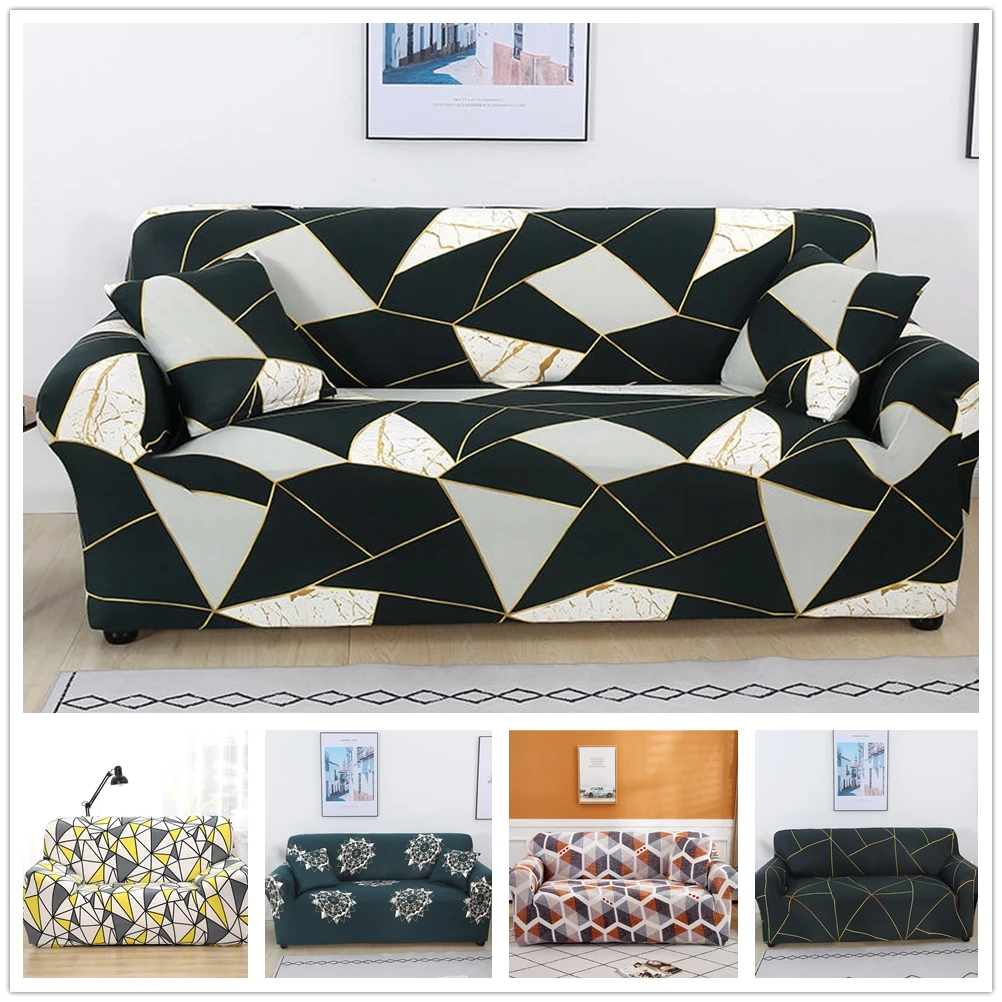 

All-inclusive Plaid Spandex Slipcover for Different Shape Sofa L-style Sofa Cover Tight Wrap Couch Cover Sofa Case 1/2/3/4 seat