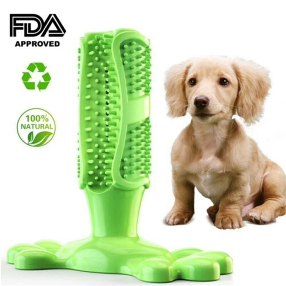 Зубная щетка для собак, игрушка для жевания, собачка, кисточка палочка, мягкая резиновая зубная щетка для чистки зубов, массажная зубная паста для маленьких собак, домашних животных, зубная щетка es