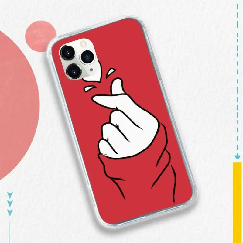 

Colorful Love Heart Phone Case for iPhone 11 12 pro XS MAX 8 7 6 6S Plus X 5S SE 2020 XR