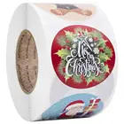 50-500 шт., 2,5 см, рождественские наклейки