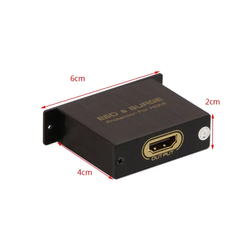 2020 Durable Black HDMI Surge Protector Protection Against ESD Power with Wire Accessories |