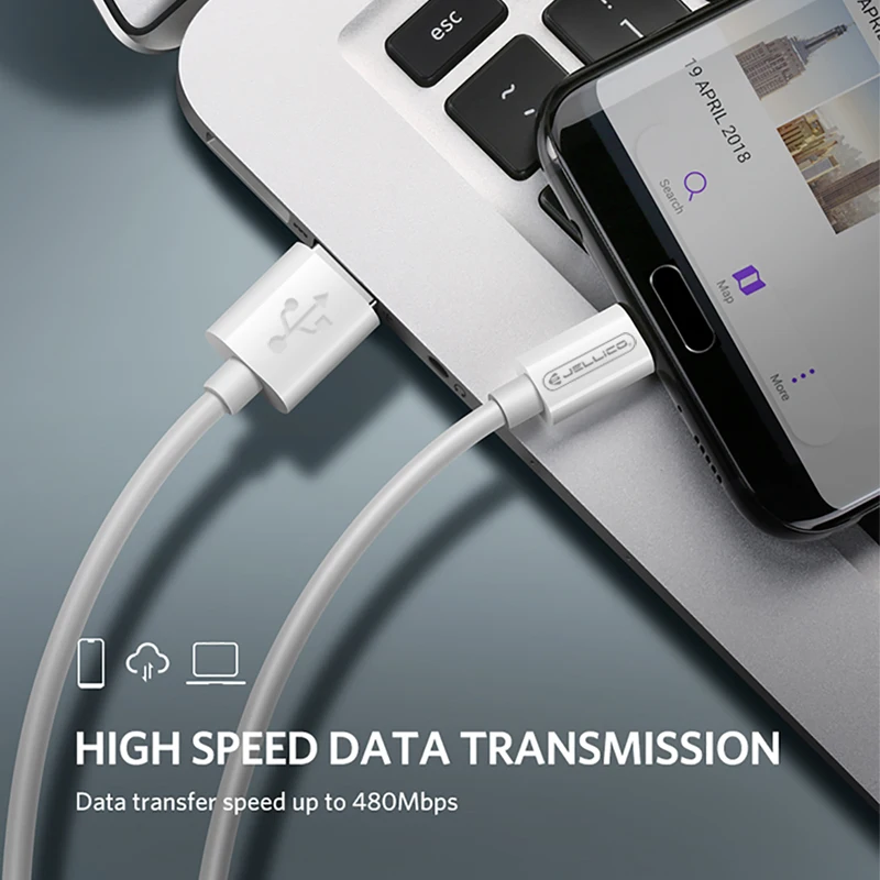 Кабель Jellico USB Type C 5 А 1 м|Кабели для мобильных телефонов| |