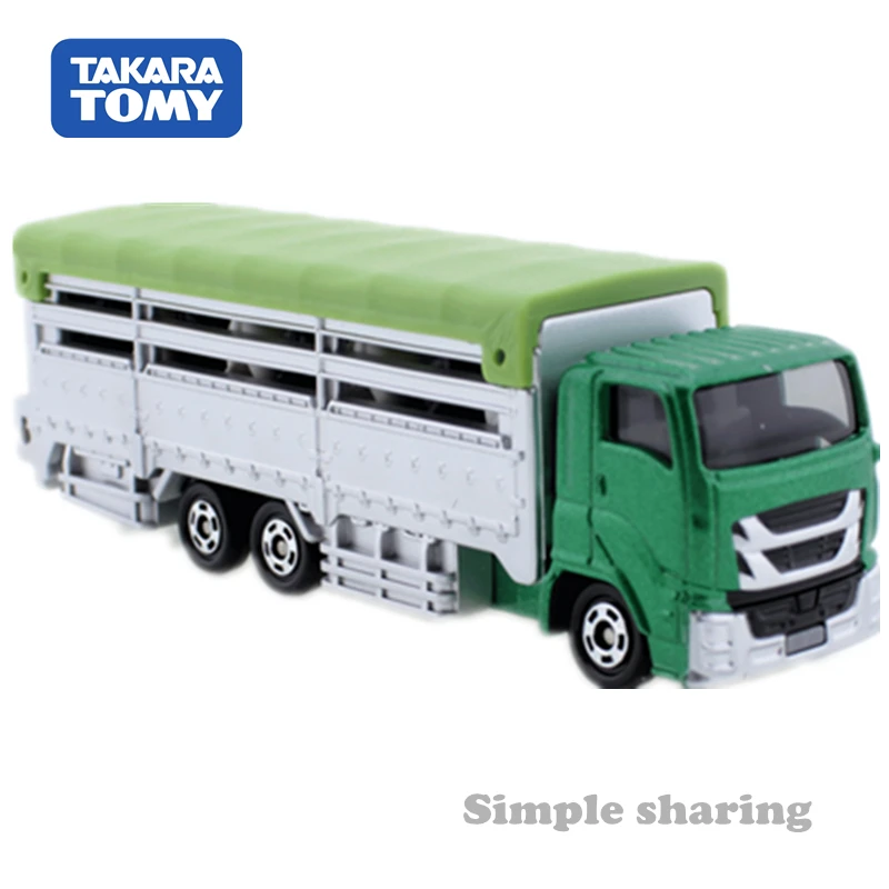 Takara Tomy длинный тип Tomica No.139 крупного рогатого скота транспортер включен 8 коровы