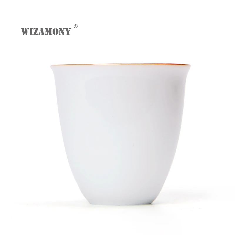 2 шт.! Посуда для напитков WIZAMONY Jingdezhen чайный набор чайная чашка белая керамическая