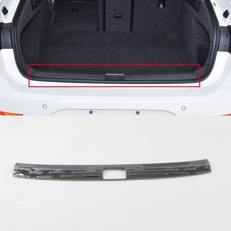 Fit for VW Volkswagen Arteon CC 2017-2021 Car Auto Accessories Steel Inner Rear Trunk Boot Bumper Guard Plate Protect Trim 1pcs