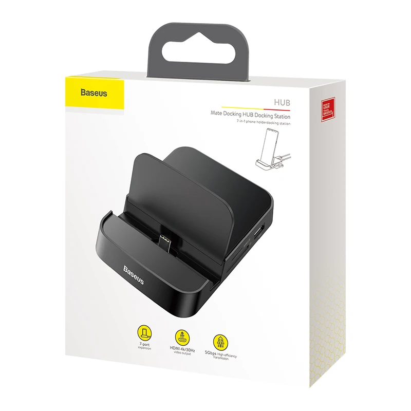 Baseus USB C концентратор Тип с разъемами типа c и HDMI мульти Порты USB3.0 Тип C Мощность адаптер USB-C концентратор док-станция для Macbook Pro/Air USBC жил
