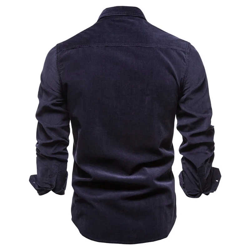 

Men Clothing 2021 Autumn New Cotton Japanese Corduroy Men's Shirt Slim Casual Shirt Camisas Para Hombre